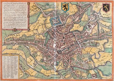 Gent, Belgien von Georg and Hogenberg Franz (1535-90) Braun