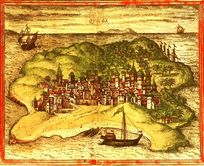 Kilwa, Tansania von Georg and Hogenberg Franz (1535-90) Braun