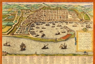 Messina, Italien von Georg and Hogenberg Franz (1535-90) Braun