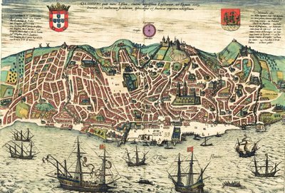 Portugal von Georg and Hogenberg Franz (1535-90) Braun