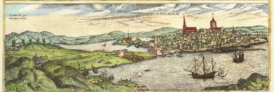 Stockholm, Sweden av Georg and Hogenberg Franz (1535 90) Braun