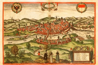 Schwäbisch Hall, Schwaben, Deutschland von Georg and Hogenberg Franz (1535-90) Braun
