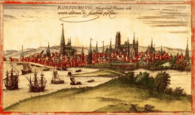 Wismar, Deutschland von Georg and Hogenberg Franz (1535-90) Braun