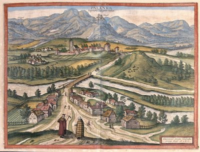 Dregelypalank, Ungern (gravyr av Georg Braun and Hogenberg Franz