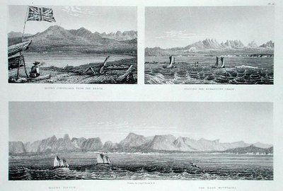 Richardsons kedja, från "Narrative of a Second Expedition to the Shores of the Polar Sea in the Years 1825-27" av Sir John Franklin (1786-1847), graverad av Edward Finden (1791-1857), publicerad 1828 (gravyr). av George (after) Back