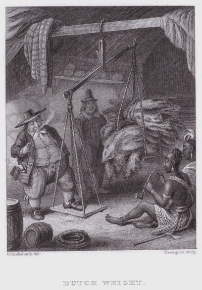 Holländsk vikt (gravyr) av George (after) Cruikshank