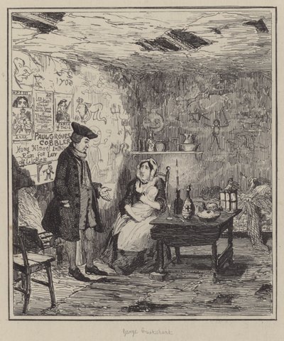 Illustration för Jack Sheppard (gravyr) av George (after) Cruikshank