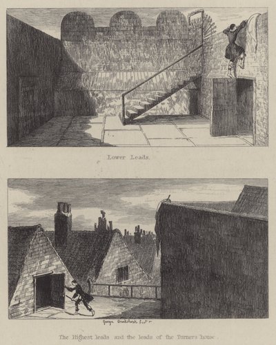Illustration för Jack Sheppard (gravyr) av George (after) Cruikshank