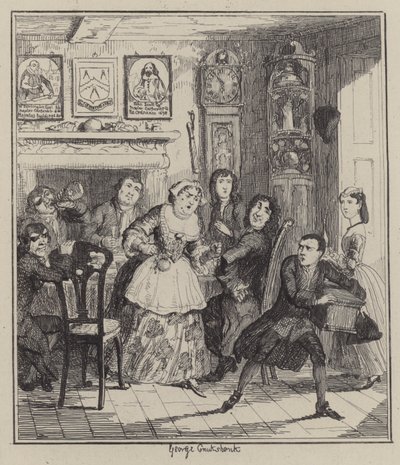 Illustration för Jack Sheppard (gravyr) av George (after) Cruikshank