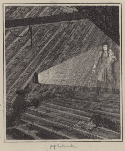 Illustration för Jack Sheppard (gravyr) av George (after) Cruikshank