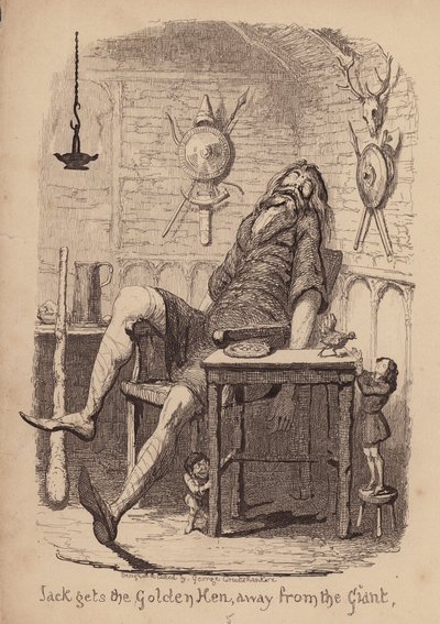 Jack och bönstjälken (gravyr) av George (after) Cruikshank