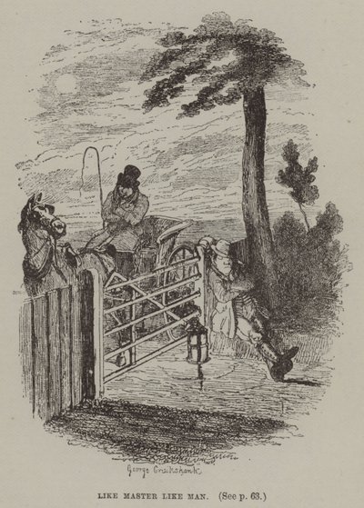Like Master Like Man (gravyr) av George (after) Cruikshank