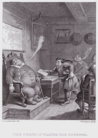Walter The Doubters död (gravyr) av George (after) Cruikshank