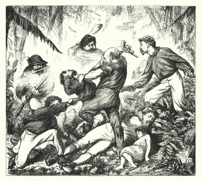 En gevärsduell i Arkansas (gravyr) av George (after) Du Maurier