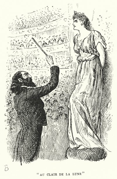 Illustration för Trilby av George du Maurier (gravyr) av George (after) Du Maurier