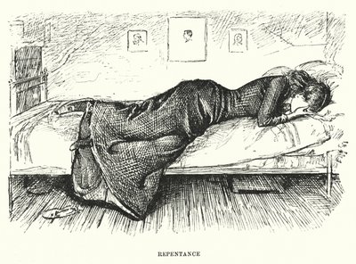 Illustration för Trilby av George du Maurier (gravyr) av George (after) Du Maurier