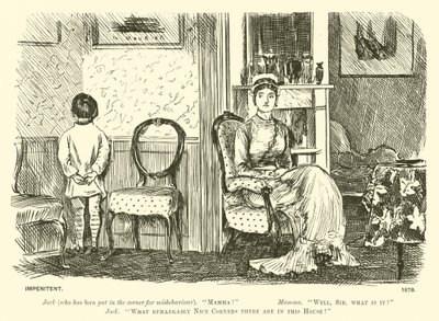 Obotfärdig (gravyr) av George (after) Du Maurier