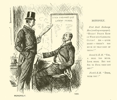 Monopol (gravyr) av George (after) Du Maurier
