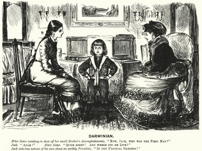 Punch tecknad: (gravyr) av George (after) Du Maurier
