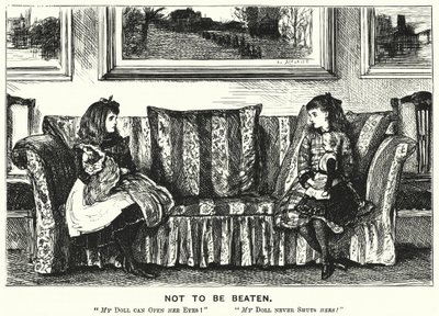 Punch tecknad: Not to Be Beaten (gravyr) av George (after) Du Maurier