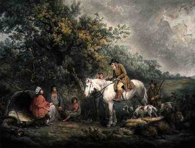 Morning, eller The Benevolent Sportsman, graverad och pub. av Joseph Grozer (ca 1755-99) av George (after) Morland