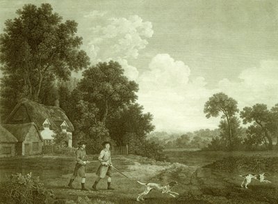 Två herrar som ska skjuta, skylt 2 (gravyr) av George (after) Stubbs