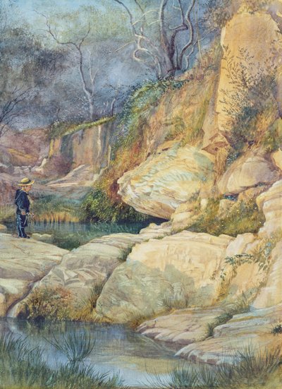 Christopher Howard vid sin Fairy Pool av George 9th Earl of Carlisle Howard