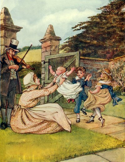 Dancing Song (färglitografi) av George 9th Earl of Carlisle Howard