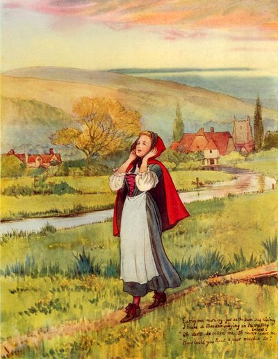 Tidigt en morgon (färglitografi) av George 9th Earl of Carlisle Howard