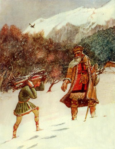 Den gode kung Vaclav (färglitografi) av George 9th Earl of Carlisle Howard