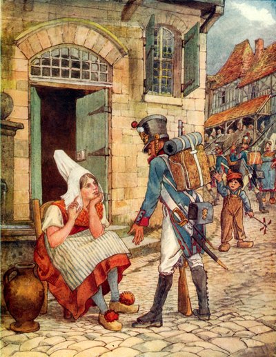 Jeannette och Jeanot (färglitografi) av George 9th Earl of Carlisle Howard