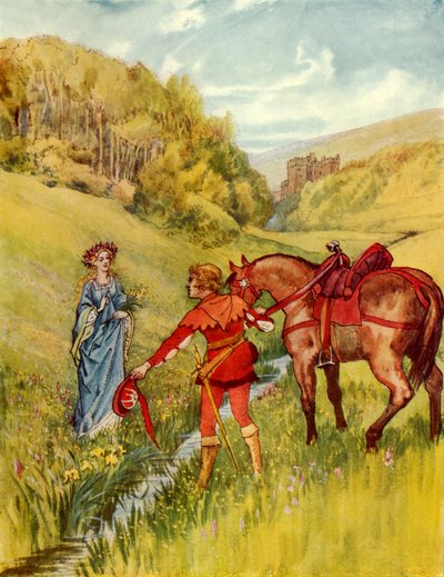 Lady Margaret (färglitografi) av George 9th Earl of Carlisle Howard