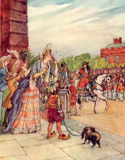 Malbrough drar ut i krig (färglitografi) av George 9th Earl of Carlisle Howard