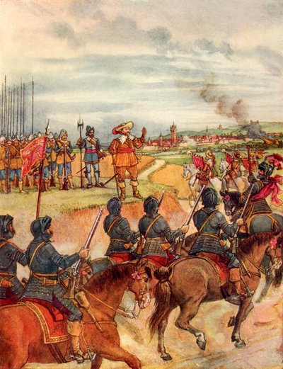 Det finska kavalleriets marsch (färglitografi) av George 9th Earl of Carlisle Howard