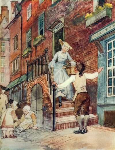 Sally i vår gränd (färglitografi) av George 9th Earl of Carlisle Howard