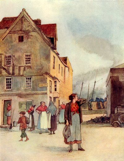 The Keel Row (färglitografi) av George 9th Earl of Carlisle Howard