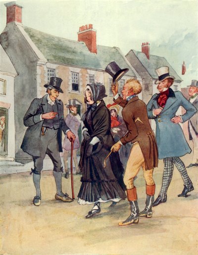 Änkan Malone (färglitografi) av George 9th Earl of Carlisle Howard