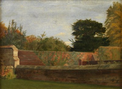 Den muromgärdade trädgården (olja på pannå) av George 9th Earl of Carlisle Howard
