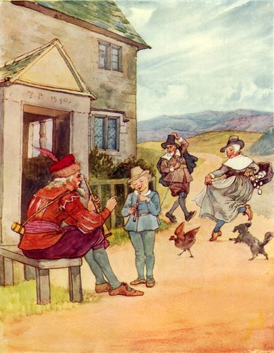 Tom, Råttfångarens son (färglitografi) av George 9th Earl of Carlisle Howard