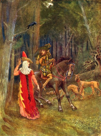 Waldesgesprach (färglitografi) av George 9th Earl of Carlisle Howard