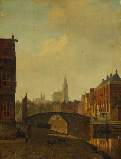 Fantasifull utsikt över Arnhem av George Andries Roth