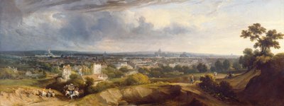 Utsikt över Paris från Montmartre, 1829 av George Arnald