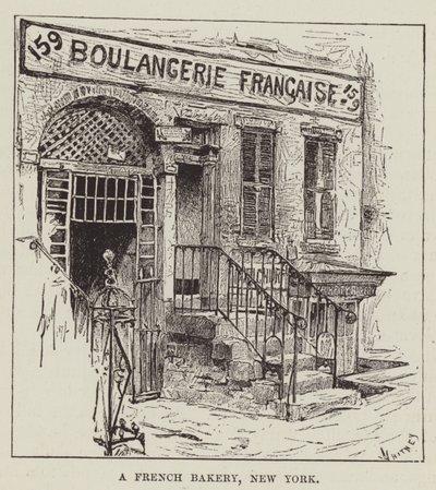 Ett franskt bageri, New York av George Augustus Sala