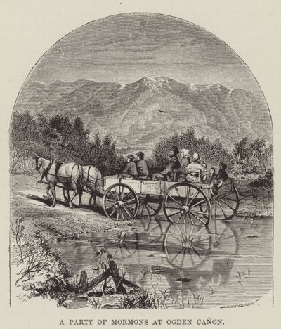 A Party of Mormons på Ogden Canon av George Augustus Sala