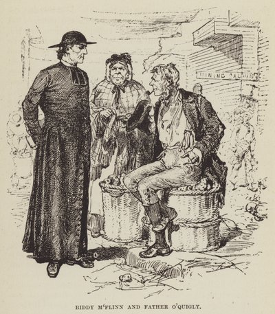 Biddy MFlinn och far OQuigly av George Augustus Sala