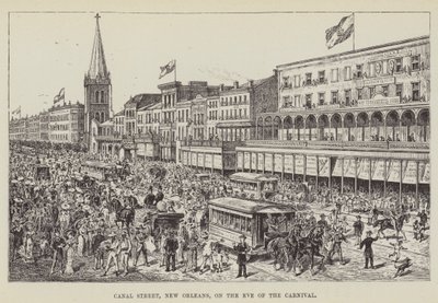 Canal Street, New Orleans, på kvällen före karnevalen av George Augustus Sala