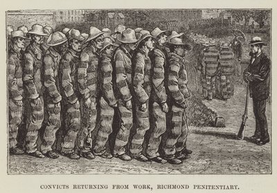 Fångar som återvänder från arbetet, Richmond Penitentiary av George Augustus Sala
