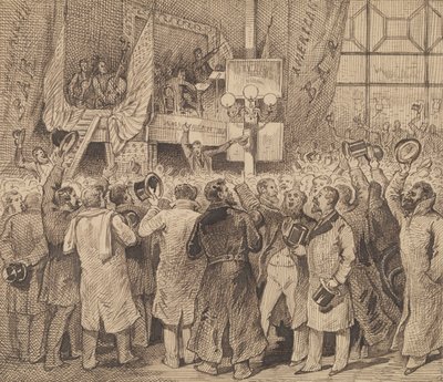 Kråkor som firar i American Bar av George Augustus Sala