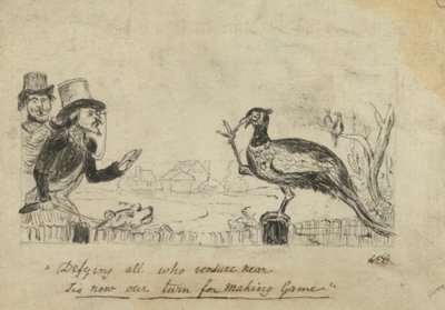 Fasan som trotsar jägare av George Augustus Sala