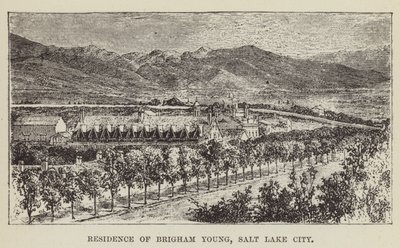 Bostad för Brigham Young, Salt Lake City av George Augustus Sala